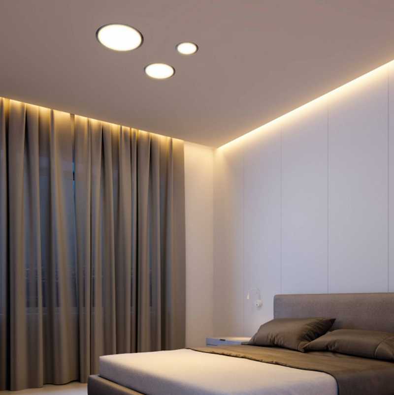 Варианты освещения комнаты с низким потолком
