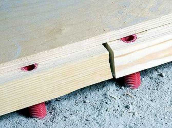 Как правильно положить и закрепить лаги к бетонному полу