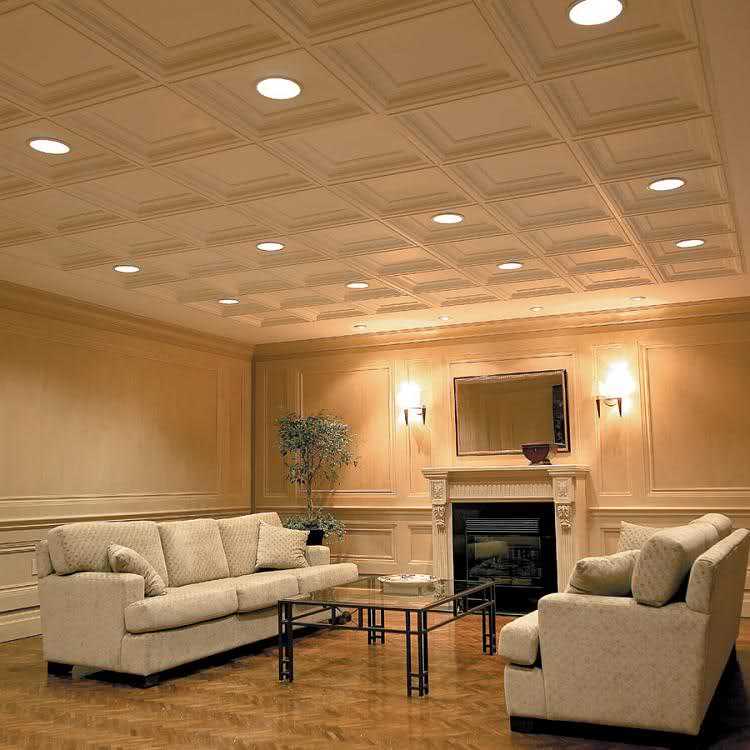 Натяжные потолки для гостиной: 50 фото вариантов дизайна потолка