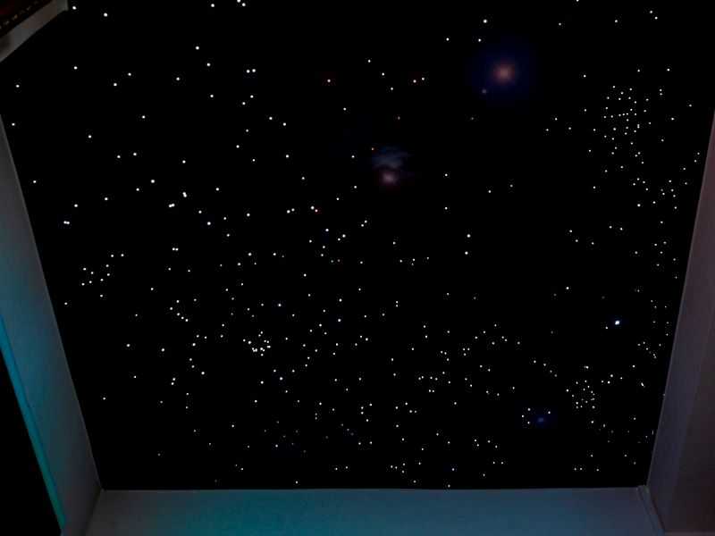 Способы создания натяжного потолка «звездное небо»
