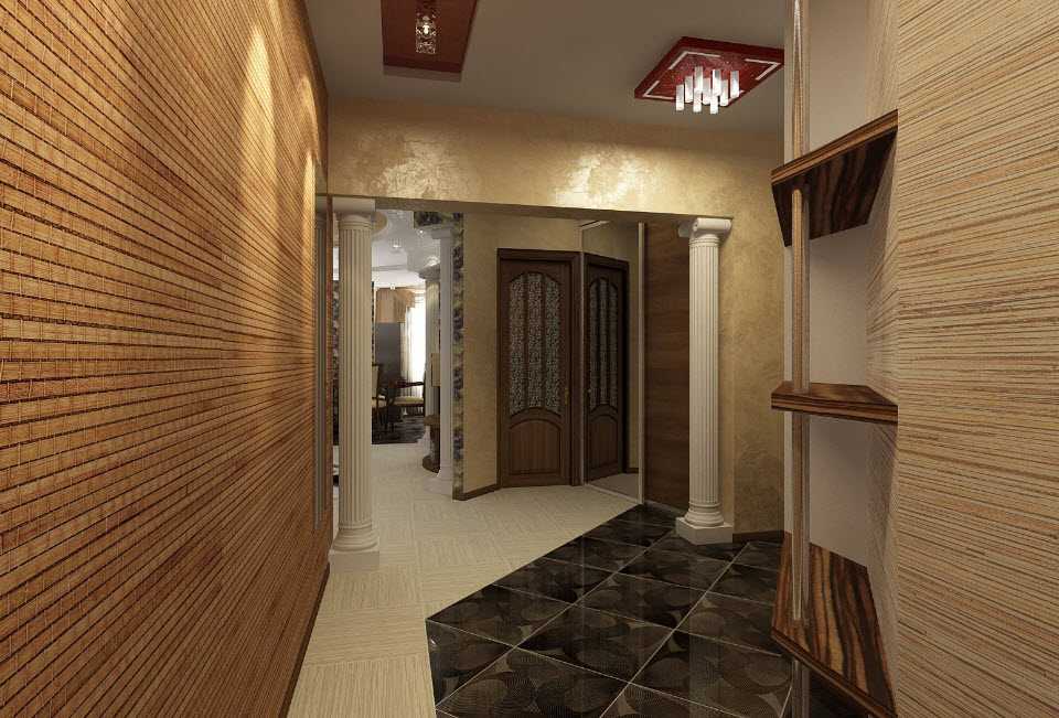 Лучшим вариантов оформления коридора возле входной двери является плитка Советы по подбору цветовых решений и фото работ помогут красиво состыковать плитку и ламинат