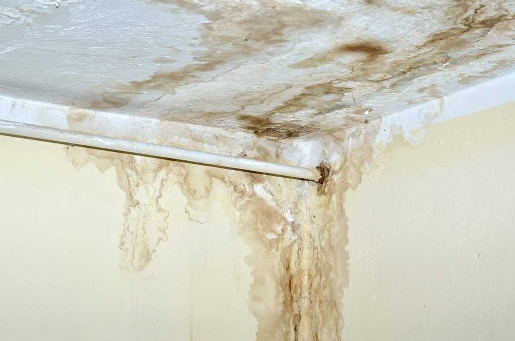 Как убрать желтые пятна на потолке после затопления: несколько способов устранения желтизны, если протек