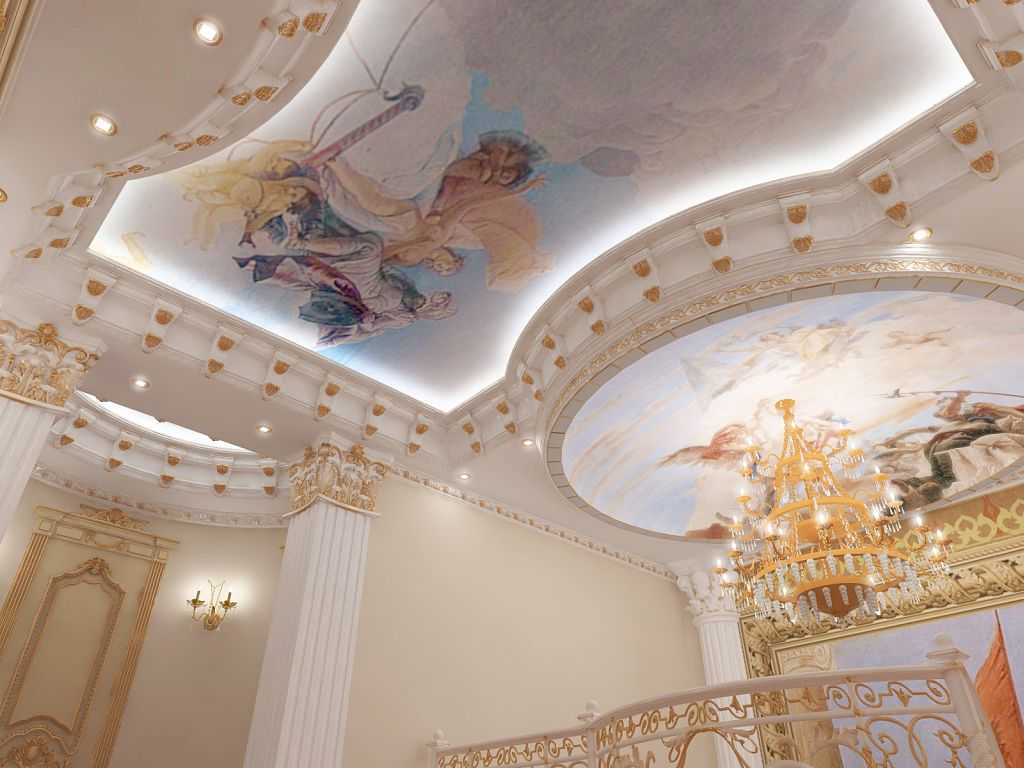 Потолок в стиле барокко: черты стиля и варианты дизайнерских решений