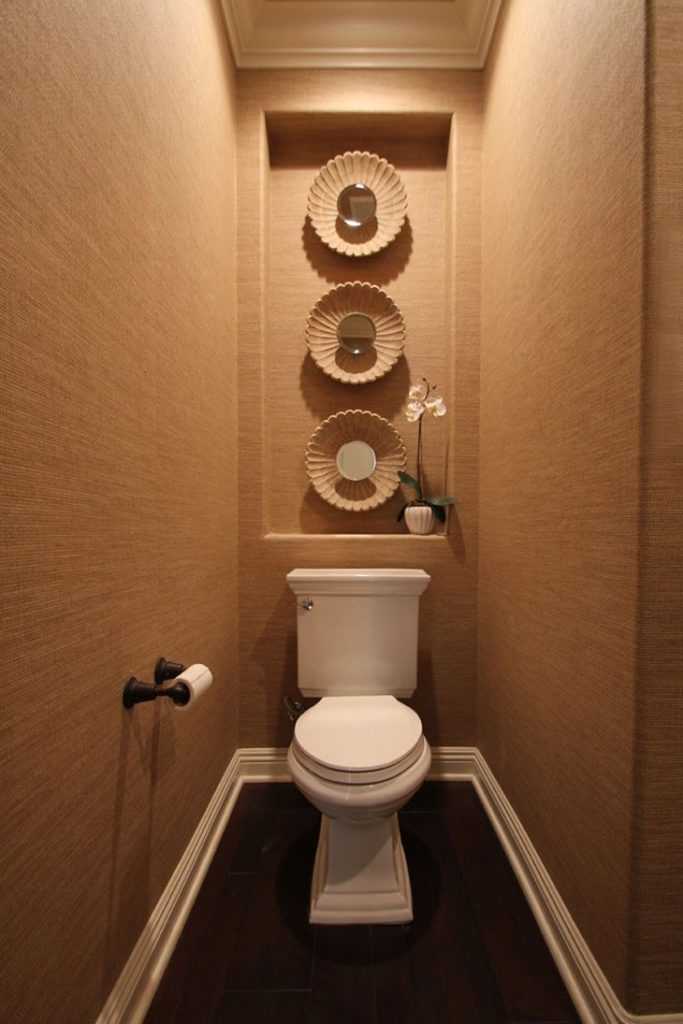 Ламинат на стенах в туалете фото -
