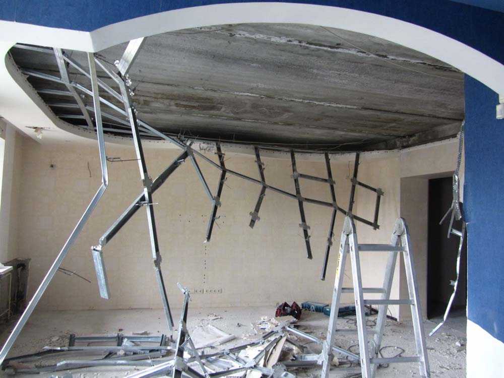 Как выполнить демонтаж натяжного потолка – 4 варианта крепления потолочного покрытия