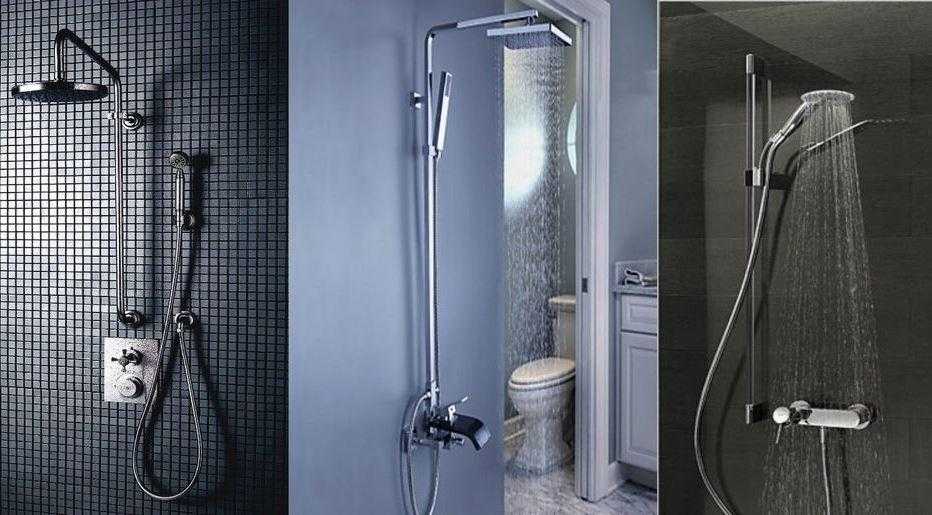 Тропический душ со смесителем: для ванной, душевая стойка, лейка, панель с гидромассажем, монтаж