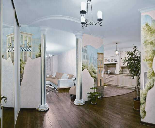 Гипсовые панели в интерьере гостиной, спальни, кухни, коридора - 37 фото