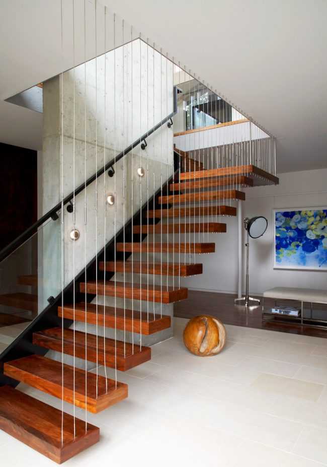 Отделка лестницы в доме: 160+ (фото) деревом, плиткой, камнем