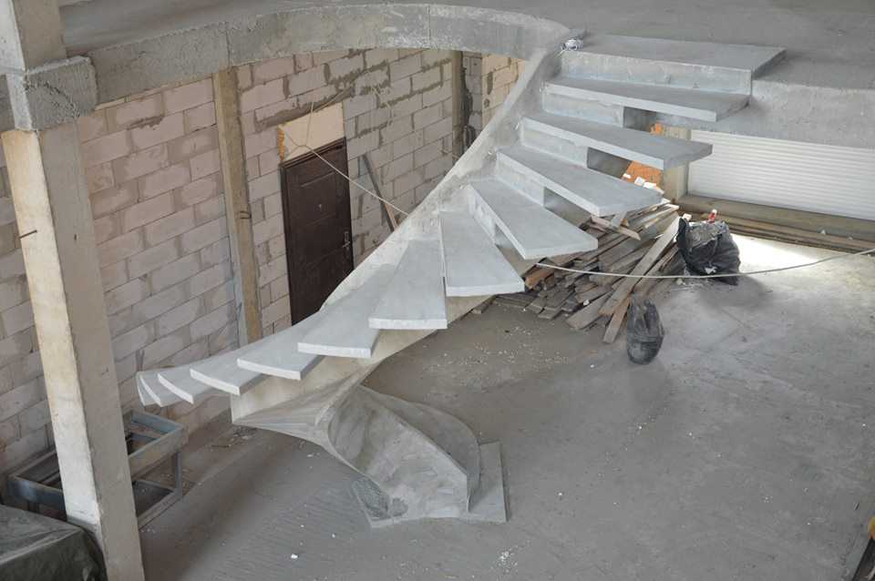 Лестницы монолитные из бетона: этапы изготовления