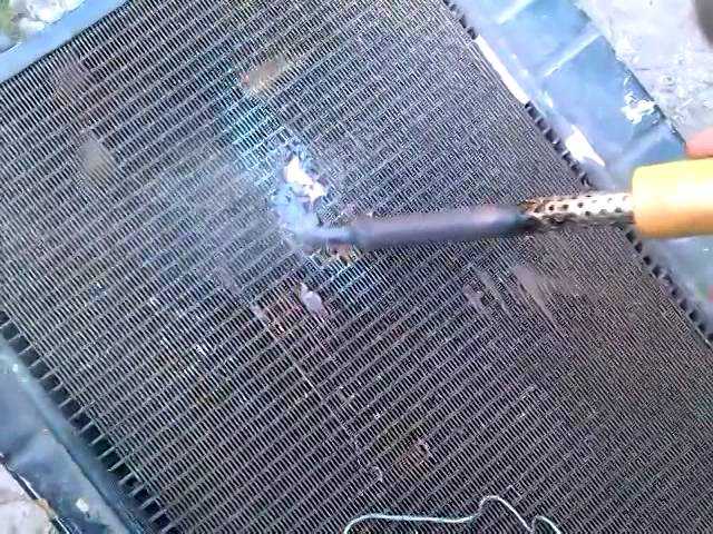 Пайка алюминиевого радиатора автомобиля оловом своими руками