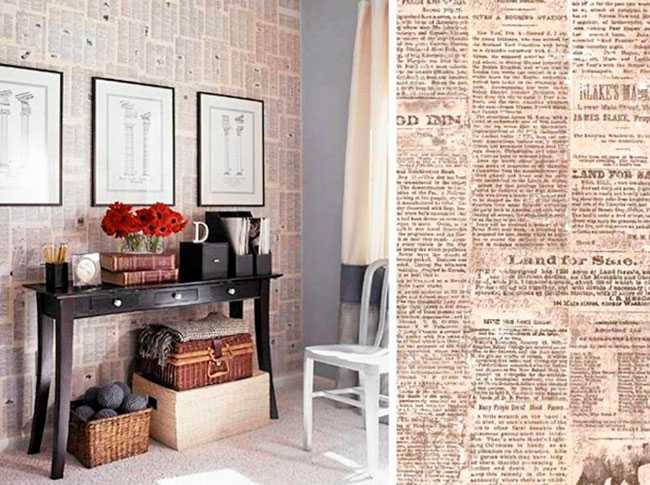 Стильный декор из газет и журналов, который легко соорудить даже во время обеденного перерыва