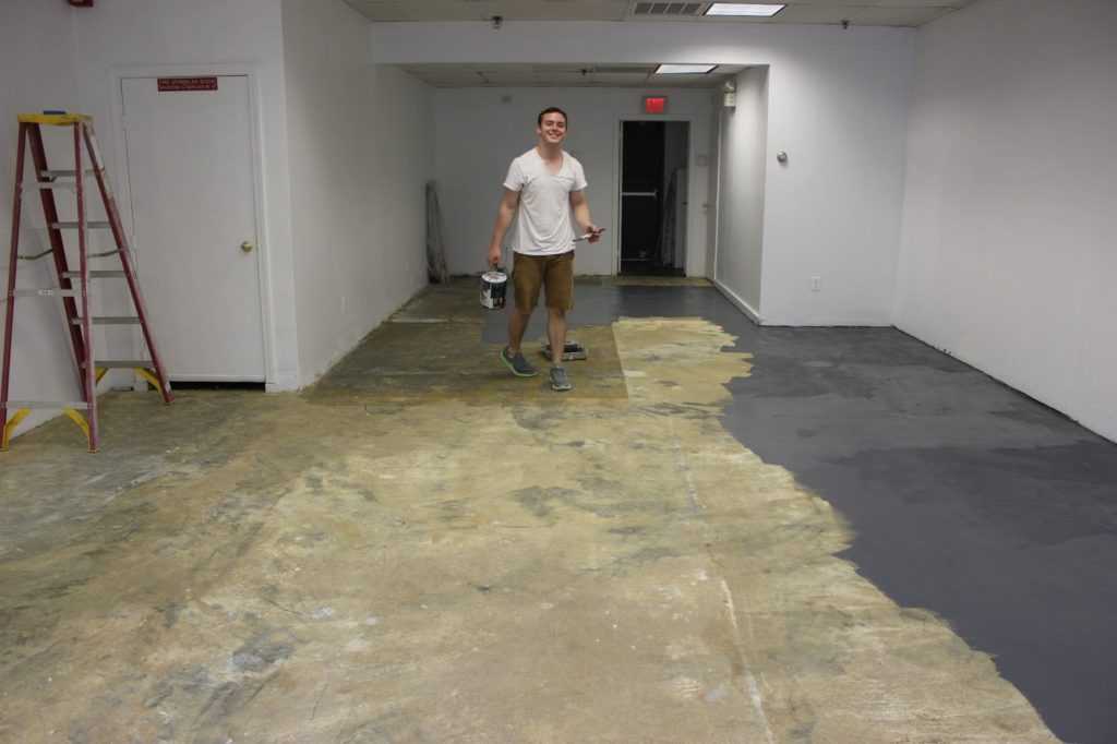 Как и чем покрасить бетонный пол в производственном помещениистройполимер