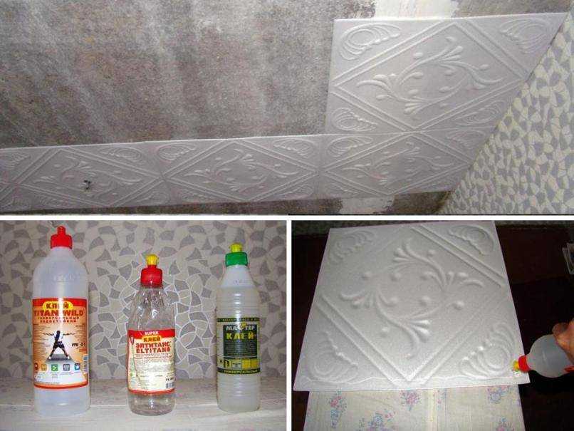 Укладка керамической плитки на потолок своими руками