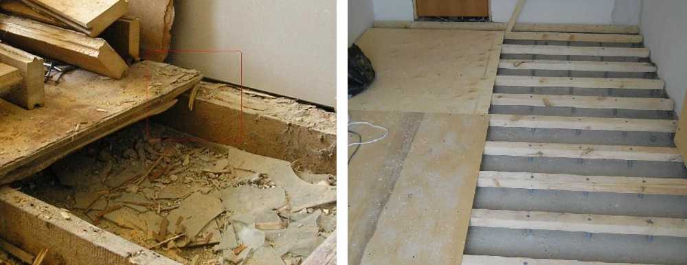 Процедура ремонта пола в квартире – монтаж или реставрация