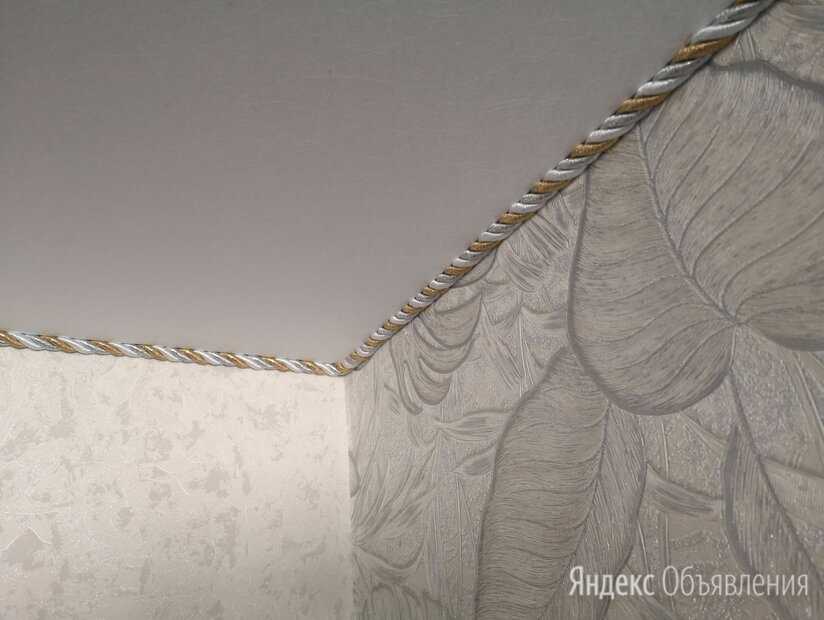 Декоративная вставка для натяжных потолков, как применять шнур и кант, подробно на фото и видео