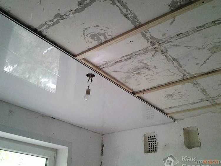 Прядок монтажа пластика на потолок и стены