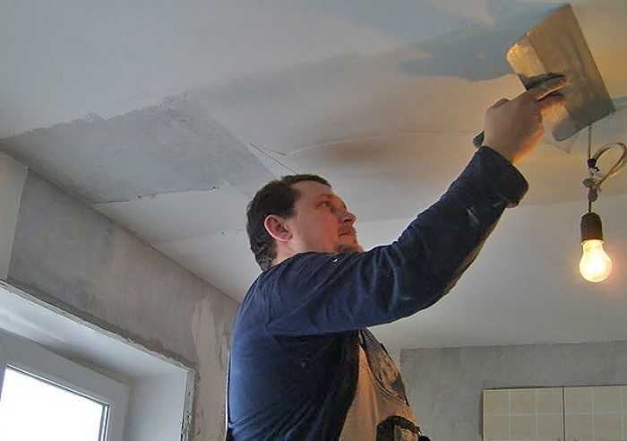 Штукатурка потолка в квартире своими руками: пошаговый порядок работ
