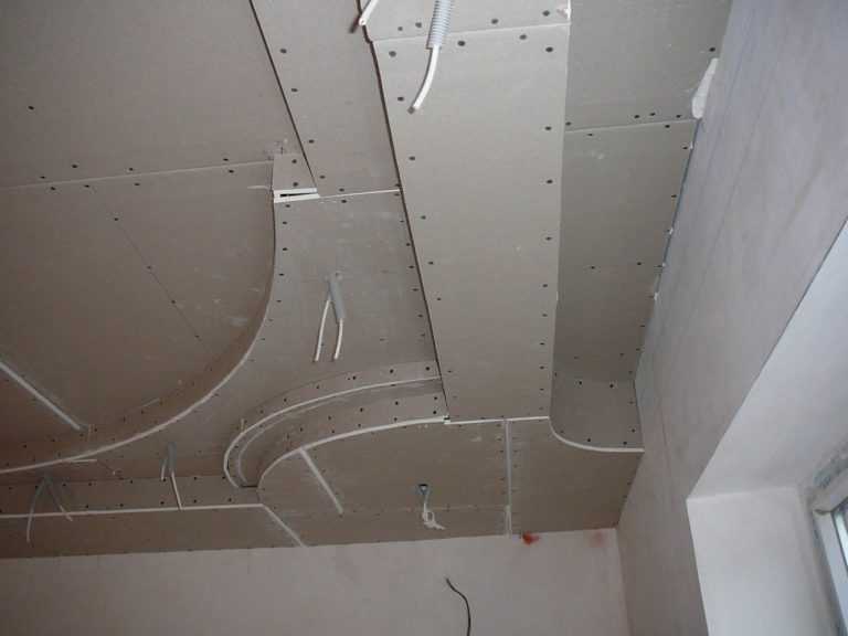 Многоуровневые потолки из гипсокартона: трехуровневый, многоярусный, как сделать подвесной потолок из гкл, устройство каркаса