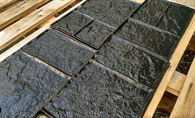 Штампованный бетон – практичный и эстетичный вариант оформления участка