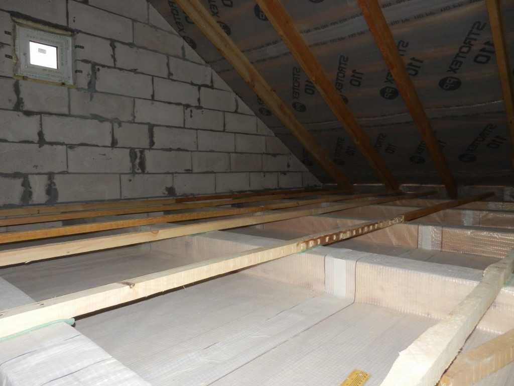 Черновой потолок по деревянным балкам: подшивка в частном доме доской и установка
