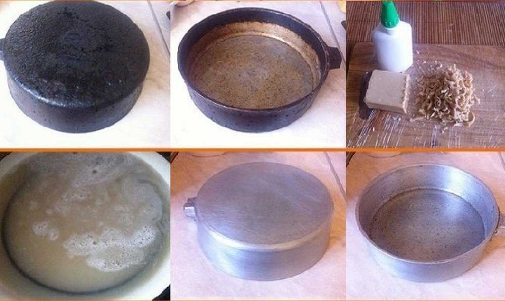 Как очистить пригоревшую сковороду — накипь
