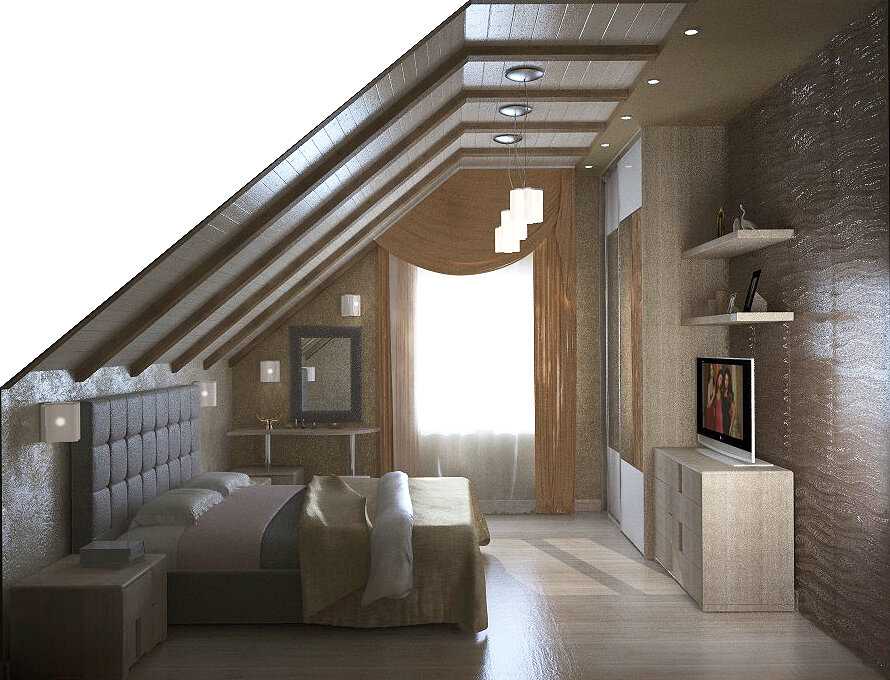 Отделка потолка в деревянном доме - материалы, идеи и варианты