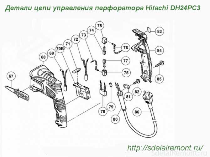 Перфоратор "хитачи dh24pc3": обзор, инструкция